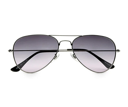 ChromePurple Gradient Aviator Sunglasses