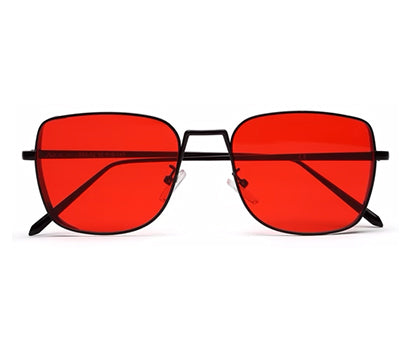 Red Squared UV Sunglass for Men and Women