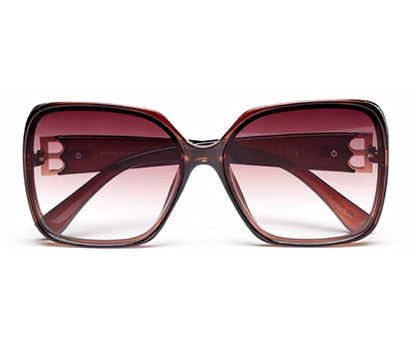Gradient Brown Square UV Sunglass for Women