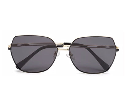 Black Large Round UV Protection Sunglass for Women