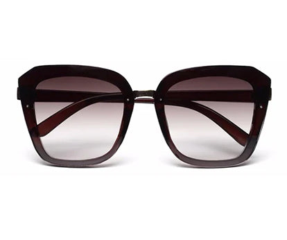 Gradual Brown Square Shaped UV Sunglass