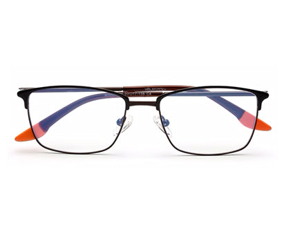 Black Rectangle Eyeglasses for Men