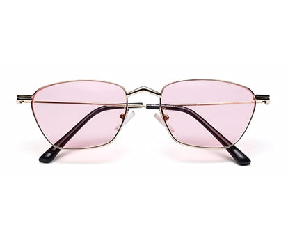 Pink Shade Rectangle Shaped UV Sunglass