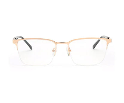 HALF RIM SQUARE UNISEX EYEGLASSES