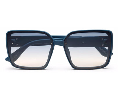 Gradient Blue Square UV Sunglass for Women