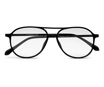Classic Aviator Black Ultralight Spectacles