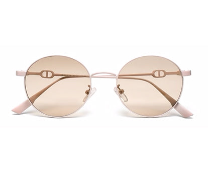 Light Brown Round Shaped UV Sunglass