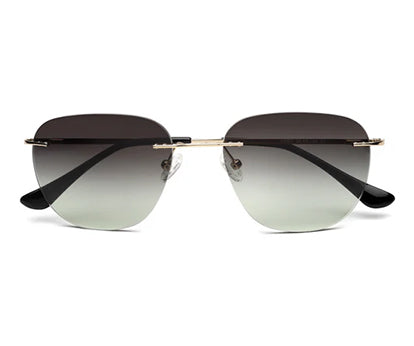 Rimless Gradient Black Sunglasses