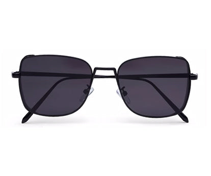 Black Metal Square UV Sunglass for Men