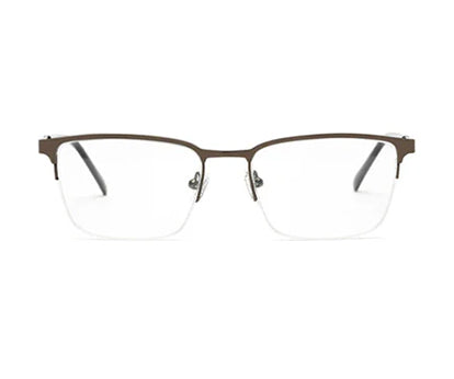 METAL BLACK RECTANGLE EYEGLASSES FOR MEN