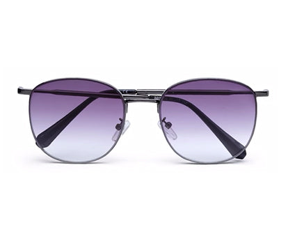 Gradient Purple Metal UV Sunglass for Men and Women