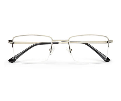 CLASSY SILVER EYEGLASSES FOR MEN