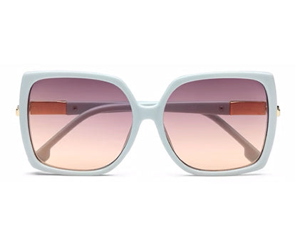 Light Blue Square UV Sunglass for Women