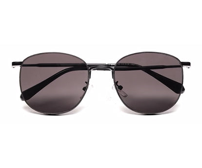 Black Shade Oval Shaped UV Sunglass for Women