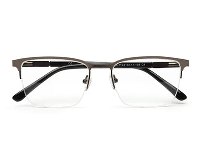 METAL BLACK RECTANGLE EYEGLASSES FOR MEN