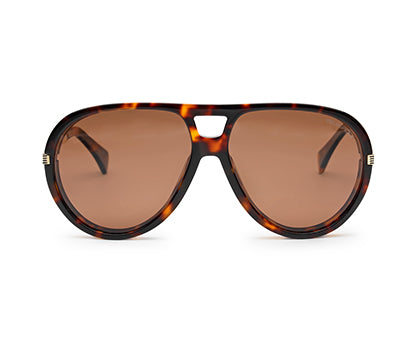 YourSpex-Bold Tortshell Acetate Sunglasses-Large-Aviator