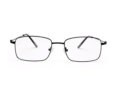 MATTE BLACK RECTANGLE EYEGLASSES