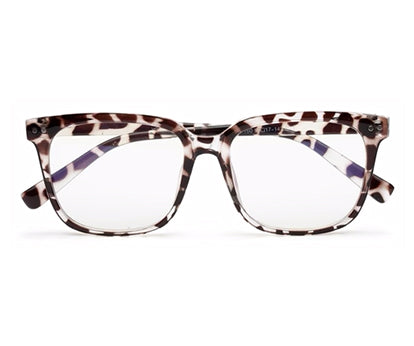 Snow Leopard Large Square Eyeglasses for Women
