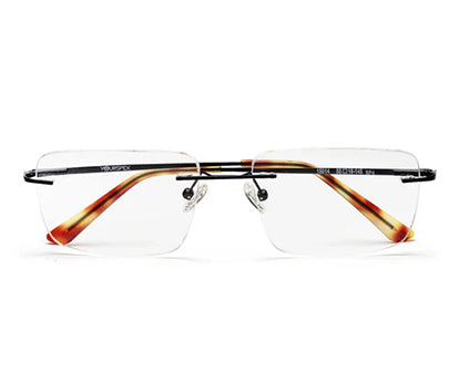 Rimless Metallic Rectangle Spectacles