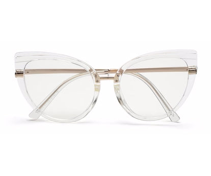 Transparent Cat-Eye Glasses