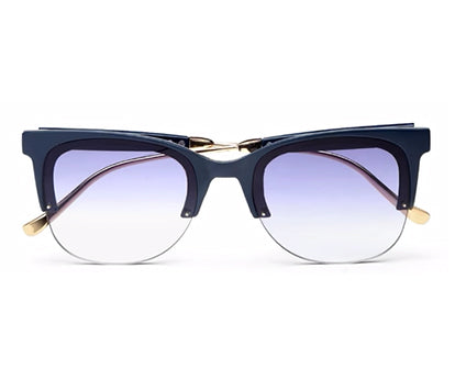 Dark Blue Gradient Clubmaster UV Protection Sunglass for Men