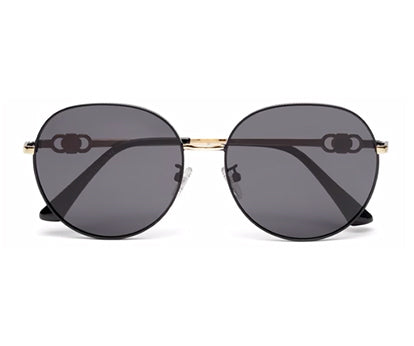 Black Round Shape UV 400 Protection Sunglass for Women