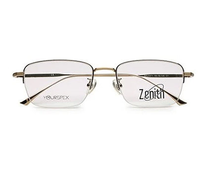 Zenith Titanium Gold Rectangle Frames
