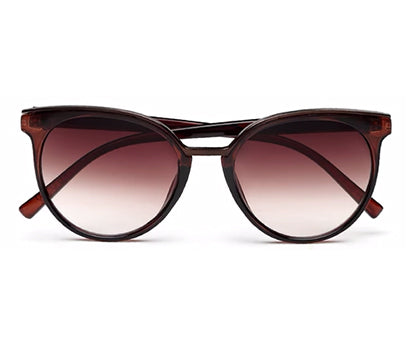 Brown Oval UV Protection Sunglass for Women