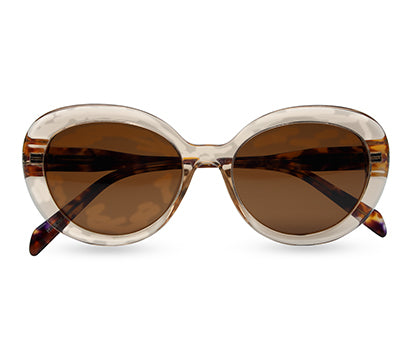 YourSpex-Bold Round Brown UV 400 Acetate Sunglasses-Medium-Round