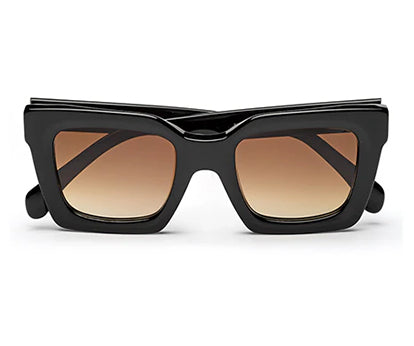 Thick Square Gradient Brown Sunglass