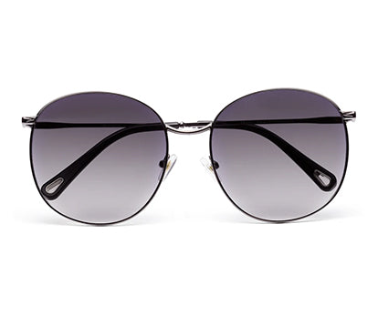 Gradual Blue Oval Shaped UV Sunglass for Women