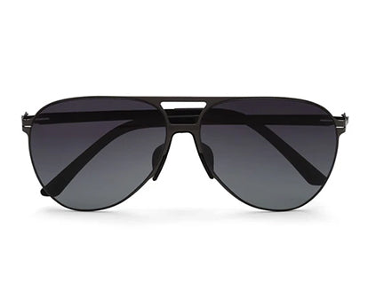 Zenith UV400 Large Unisex Black Polarized Sunglasses for Women