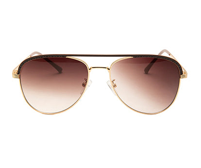 Gradual Brown Aviator Style UV Sunglass