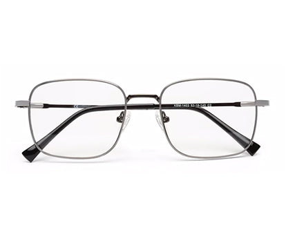 UNISEX METALLIC GREY EYEGLASSES