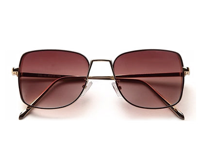 Gradient Brown Square UV Sunglass