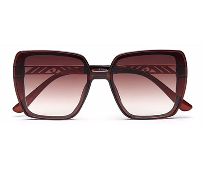 Dark Brown Square UV 400 Polarised Sunglass for Women