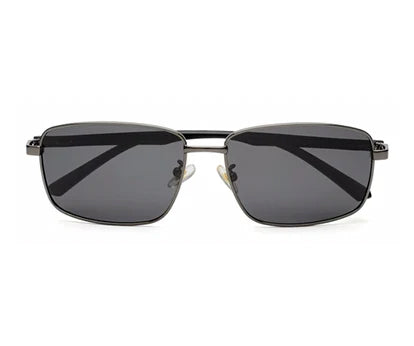 Black/Gunmetal Rectangle Polarized Sunglass for Men