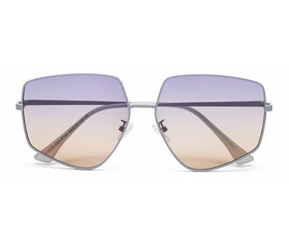 Gradient Purple Irregular Shaped UV Protection Sunglass for Women