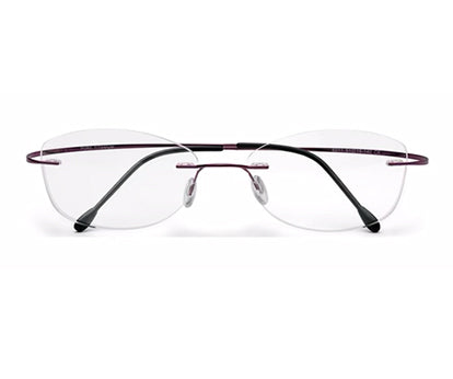 Zenith Titanium Rimless Cateye Chashma for Women