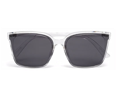 Transparent Black Large Wayfarer UV Protection Sunglass for Women