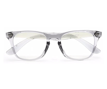 Transparent Grey Wayfarer Eyeglasses for Men and Women