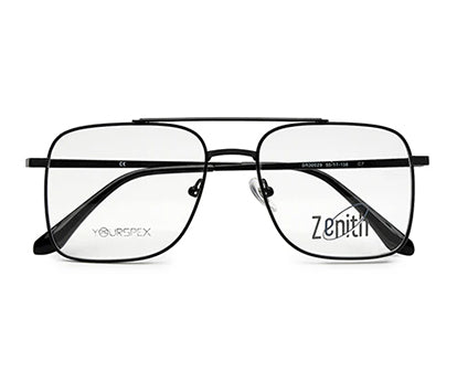 Zenith Titanium Matte Black Large Square Frame