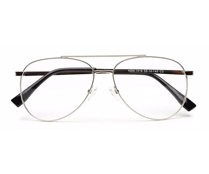 GLOSSY SILVER AVIATOR CHASHMA