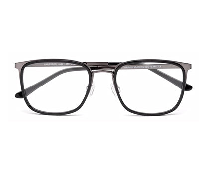 Layered Black  & Silver Metallic Glasses
