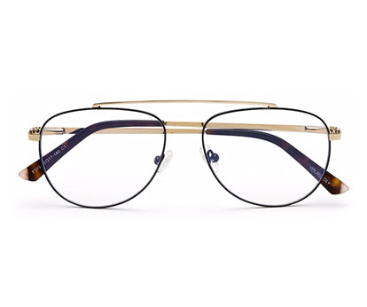 Black Gold Aviator Eyeglasses for Men