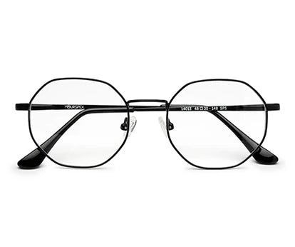 Stylish Hexagon Black Spectacles