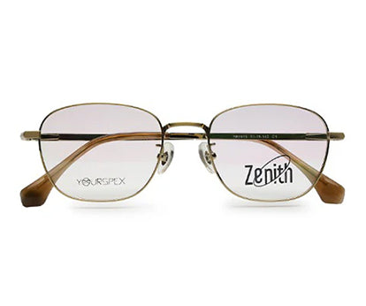 Zenith Titanium Gold Square Spectacles