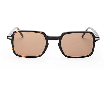 Brown Tortoise Square Shaped Acetate Sunglasses