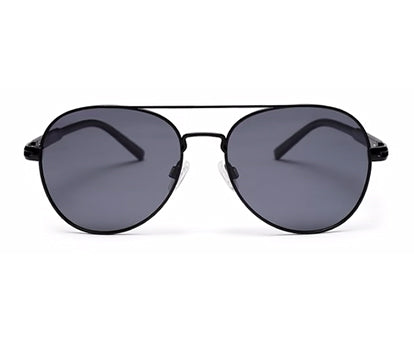Black Aviator Style UV Sunglass