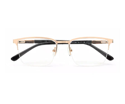 HALF RIM SQUARE UNISEX EYEGLASSES